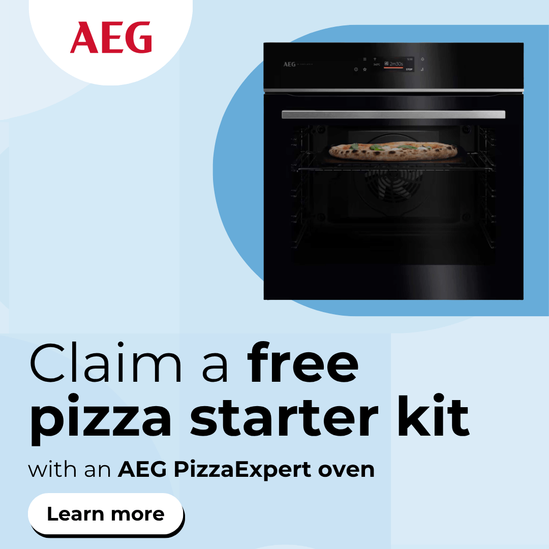 Free pizza starter kit with AEG PizzaExpert oven